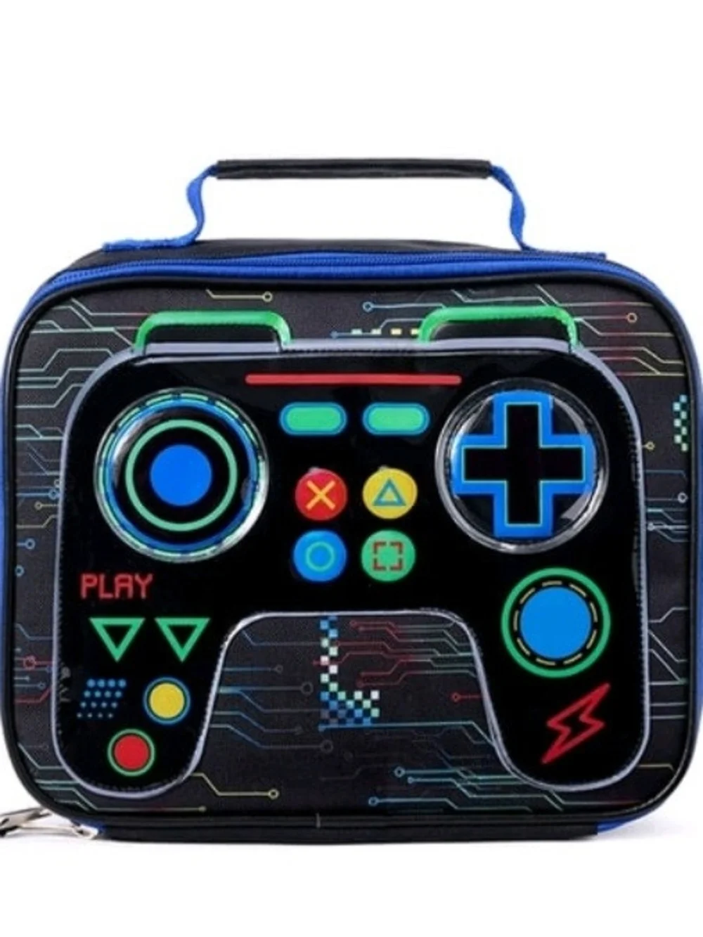 Blue Gaming Controller Backpack with Headset